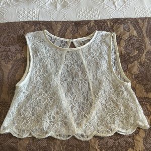 Millau lace beaded crop top